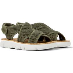 Camper Flat Sandals Woman colour Green