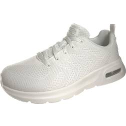 Skechers court vegan womens white silver casual trainers