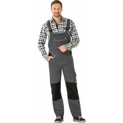 Planam Canvas 320 Dungarees - Black