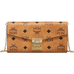 MCM Tracy Crossbody Wallet Large - Cognac