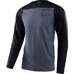 Troy Lee Designs Skyline LS Mono MTB Cycling Jersey, Charcoal