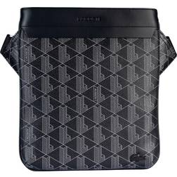 Lacoste The Blend Slimline Satchel - Monogram Noir Gris