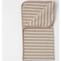 Polarn O. Pyret Striped Baby Shawl/Blanket Brown One Size x One Size