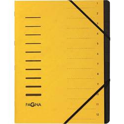 Pagna Pagna 40059-05 Ordningsmapp, 12 delar, 1–12, gul 1 st