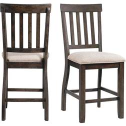 Picket House Furnishings Stanford Upholstered Slat Bar Stool 2