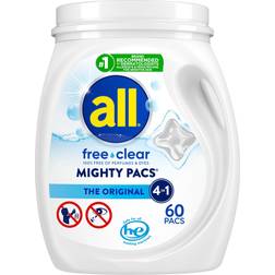 Free Clear Mighty Pacs The Original Laundry Detergent 60pcs