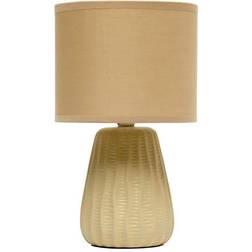 Simple Designs 11.02 Tan Traditional Mini Modern Table Lamp