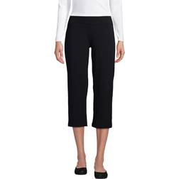 Lands' End 3/4 Length Casual Stretch Trousers women's - Black