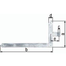 Gah alberts torwinkelband 600x1000x60x120mm stahl feuerverzinkt links