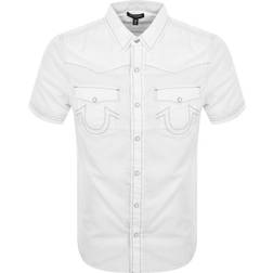 True Religion Big T Western Shirt White