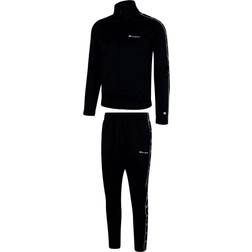 Champion Jacquard Tape Full-Zip Tracksuit - Black