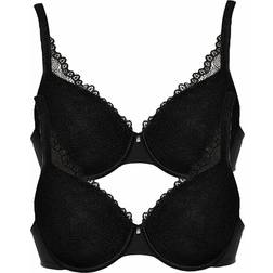 Viania Leni Spacer Underwire Bra 2-pack - Black