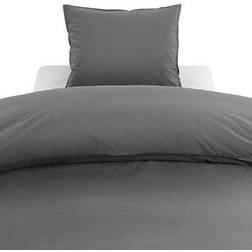 Borganäs Percale Påslakan Grå, Beige, Vit, Grön (210x150cm)