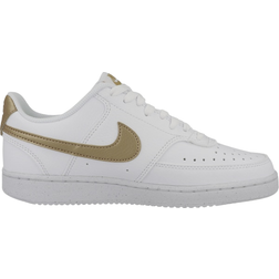 NIKE Court Vision Low Next Nature W - White/Metallic Gold