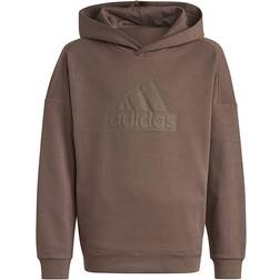 adidas Junior Future Icons Logo Hoodie - Earth Strata