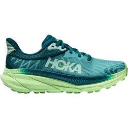 Hoka Challenger 7 Chaussures Femme en Ocean Mist/Lime Glow Taille