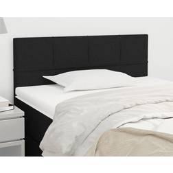 vidaXL Svart 90x5x78/88 cm Tyg Sänggavel
