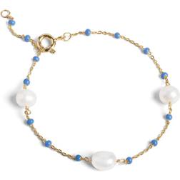 ENAMEL Copenhagen Lola Perlita Cornflower Bracelet Goldplated B80G_2