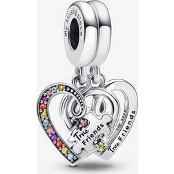 Pandora Moments Hearts Friendship Sterling Sølv Vedhæng