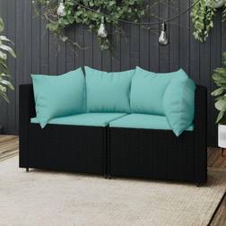 vidaXL Garten-Ecksofas Modulsofa