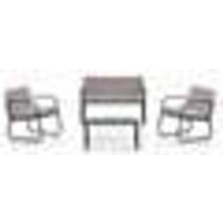 Hanah Home Assento Ferni Bahçe Oturma GrubuCLR 118x63x77 cm Beige Café-Set