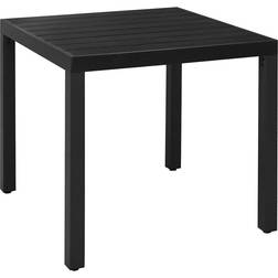 vidaXL 3 Piece Garden Black and Brown Patio Dining Set