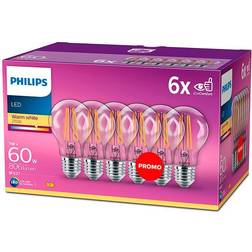 Philips E27 LED Pære 7W 806lm 6pak