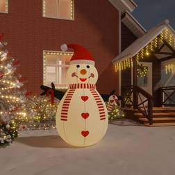 vidaXL Inflatable Snowman with LEDs 250 cm