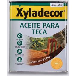 AkzoNobel Xyladecor Honey Teak Oil 750ml - Matt Finish Brown, Yellow 0.75L