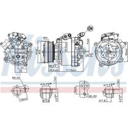 Klimakompressor NISSENS 890666