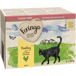 Feringa Classic Meat Men's Vaschetta 6 x 100 g Umido per Gatto