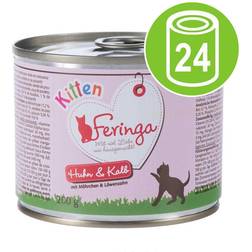 Feringa Classic Meat Menu Kitten 6 x 200g Rabbit & Chicken with Potatoes & Dandelion