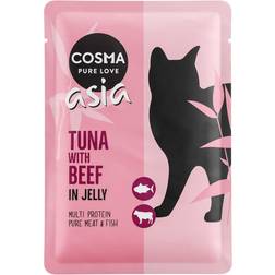 Cosma Asia Saquetas 24 x 100 g - Atum Com Vaca