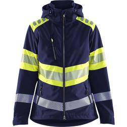 Blåkläder dame softshelljacka, Marin/Hi-Vis gul