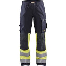 Blåkläder Multinorm dame arbejdsbukser, Marine/Hi-Vis gul