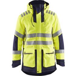 Blåkläder Evolution parka jakke, Hi-vis Gul/marineblå