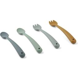 Liewood Set de couverts Shia Whale blue multi mix