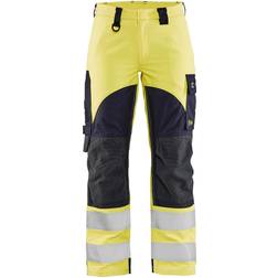 Blåkläder Multinorm arbetsbyxa dam, Hi-vis gul/marinblå