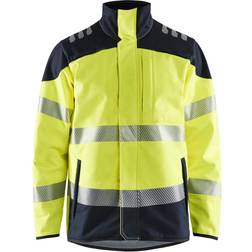 Blåkläder multinorm softshelljakke, Hi-vis Gul/marineblå