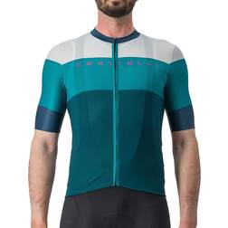 Castelli Sezione Kurzarmtrikot - Türkis/Weiß