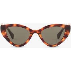 Moschino In Schildpatt-optik Buckle Braunorange