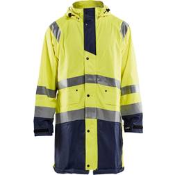 Blåkläder High Vis Regnjakke LEVEL High Vis Gul/Marineblå Mørk