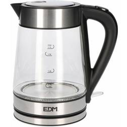 Edm Crystal Electric Kettle with LED Light 1850-2200 W 1.7 L