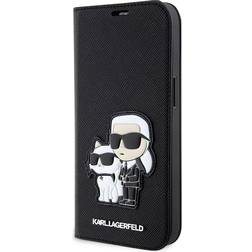 Karl Lagerfeld iPhone 14 Pro Etui NFT Saffiano Sort