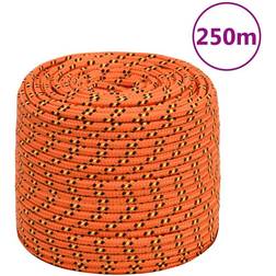 vidaXL tovværk til båd 6 mm 250 m polypropylen orange