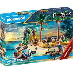 Playmobil Pirate Treasure Island with Rowboat 70962