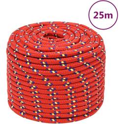 vidaXL Corda Per Barca Rossa 14 mm 25 m