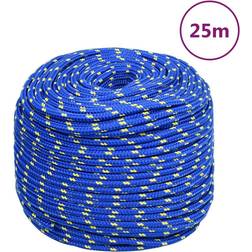 vidaXL Boottouw 6 mm 25 m polypropyleen blauw