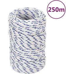 vidaXL Boat Rope White 2 mm 250 m Polypropylene