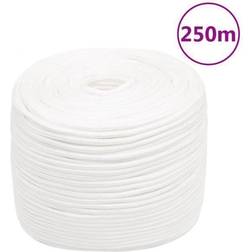 vidaXL Corda Nautica Completamente Bianca 10 mm 250 m in Polipropilene